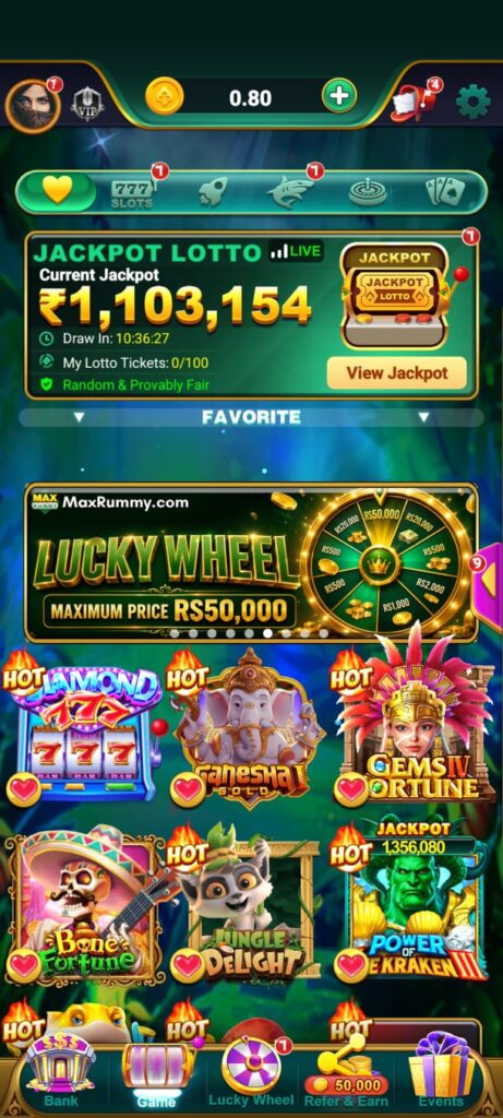 money rummy game interface